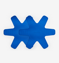 Misen blue silicone pan protectors set of two, star-shaped cookware separators
